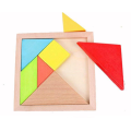 En bois Tangram 7 pièces puzzle coloré Carré IQ Jeu Casse-tête Jouets éducatifs intelligents pour les enfants